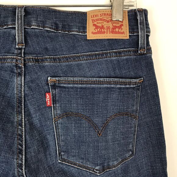 Levi's Jeans‎ 29 Slimming Boot Cut Denim Med Wash Blue Womens Stretch Mid Rise - Picture 6 of 9